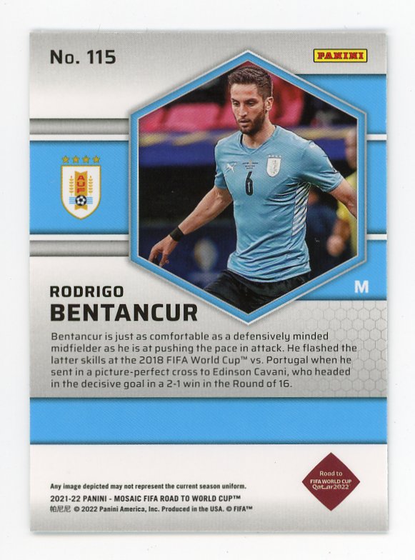 2021-2022 Rodrigo Bentancur Road To Fifa Cup Mosaic Uruguay # 115