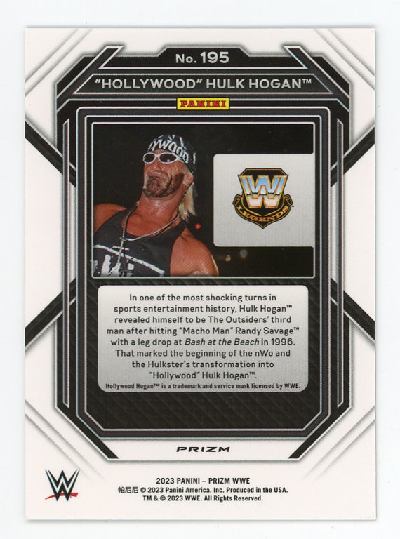 2023 Hollywood Hulk Hogan Disco Prizm Panini # 195