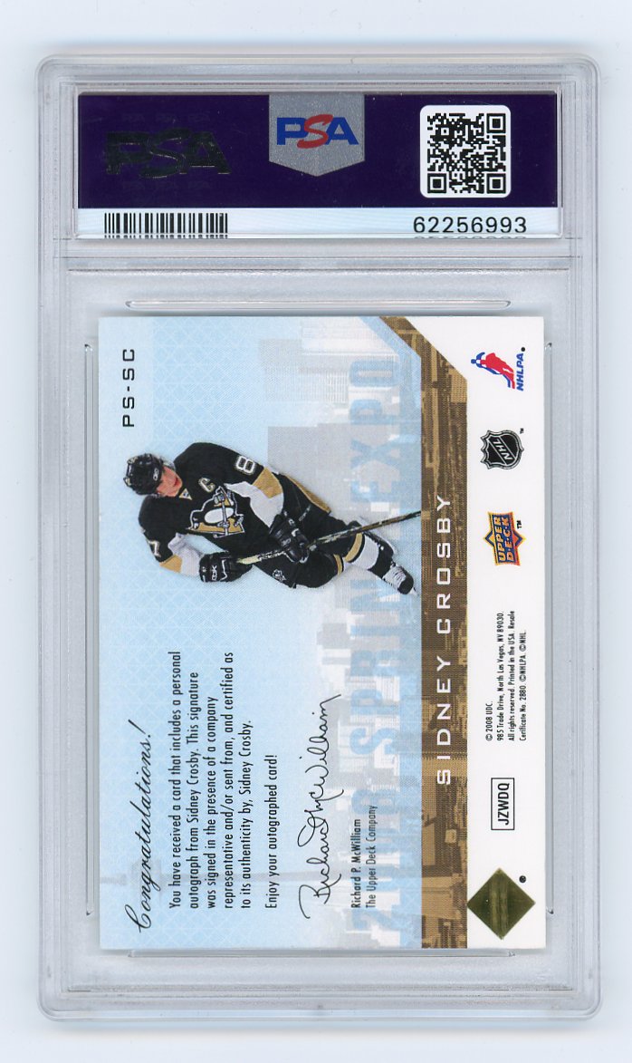 2007 Sidney Crosby Spring Expo Priority Signings #D /25 Upper Deck Pittsburgh Penguins # PS-SC