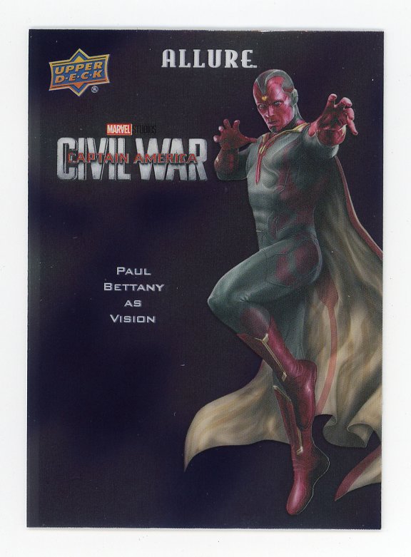 2022 Paul Bettany As Vision Civil War Character Posters Allure # CP-13
