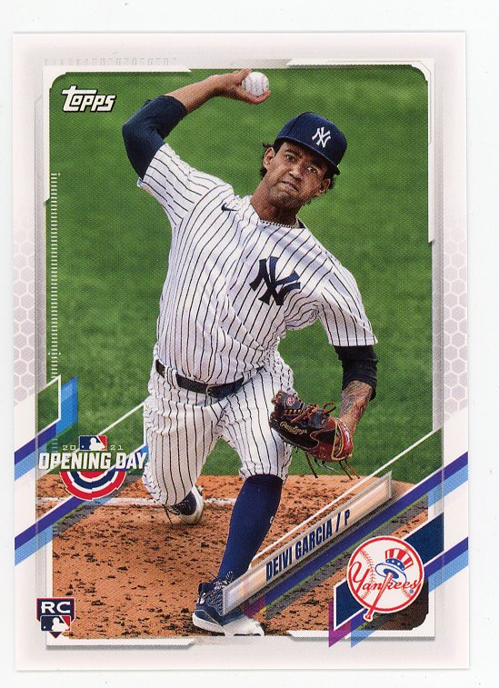 2021 Deivi Garcia Rookie Opening Day Topps New York Yankees # 13