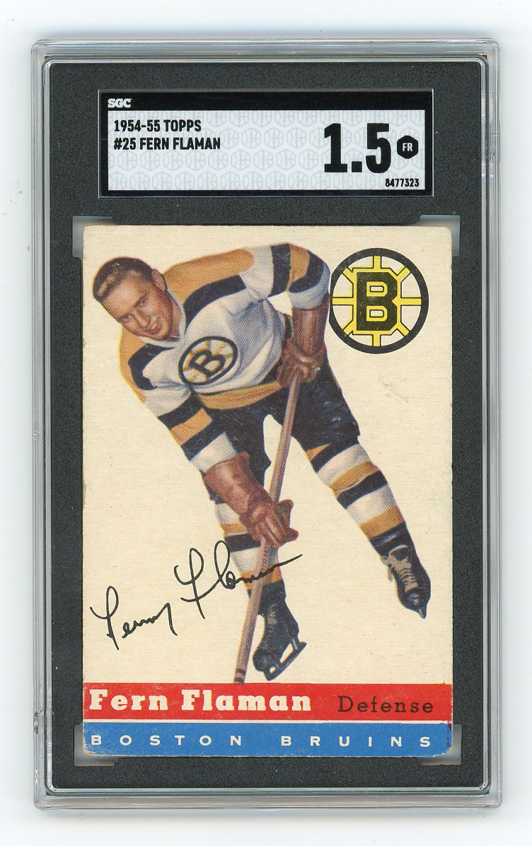 1954-1955 Fern Flaman Topps Boston Bruins # 23