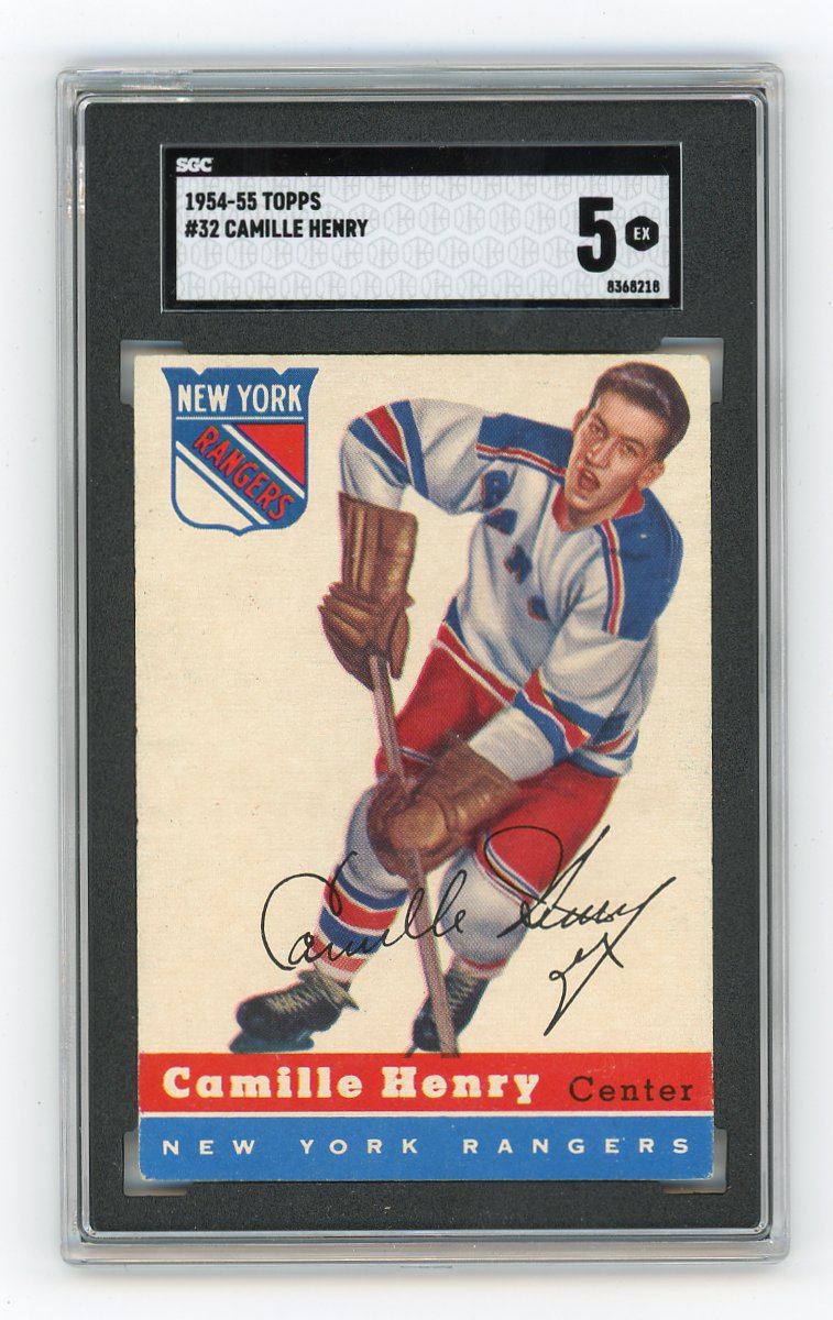1954-1955 Camille Henry Topps New York Rangers # 32