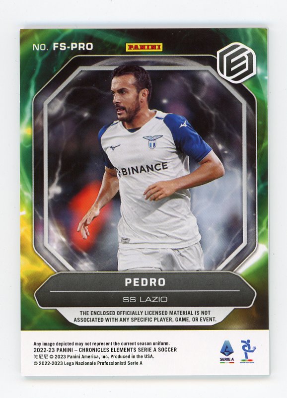 2022-2023 Pedro Fusion Swatches #D /99 Chronicles SS Lazio # FS-PRO