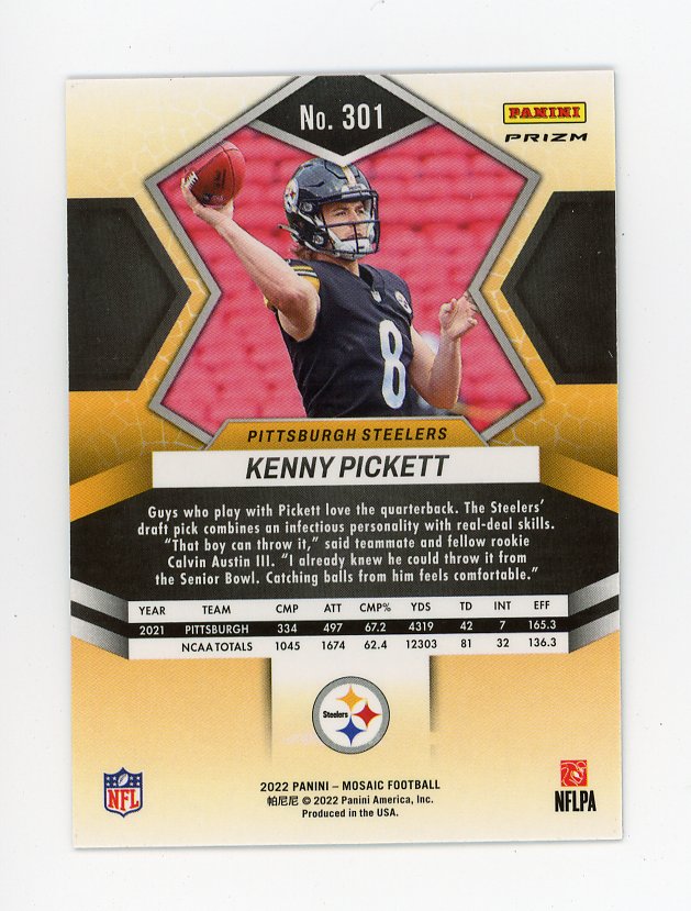 2023 Kenny Picket Rookie Silver Prizm Mosaic Pittsburgh Steelers # 301