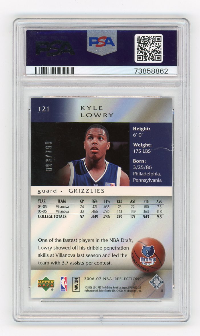 2006 Kyle Lowry Rookie Reflections #D /799 Upper Deck Memphis Grizzlies # 121