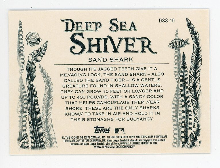 2021 Sand Shark Deep Sea Shiver Allen & Ginter # DSS-10