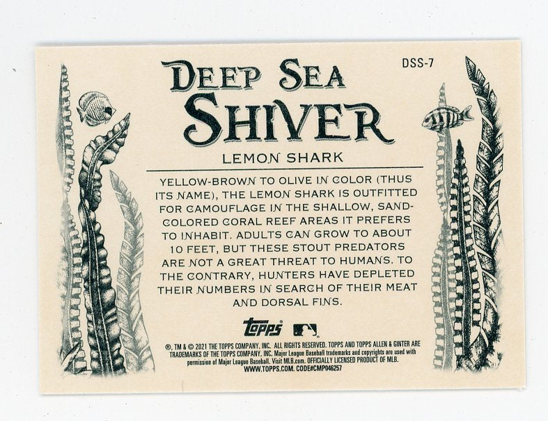 2021 Lemon Shark Deep Sea Shiver Allen & Ginter # DSS-7