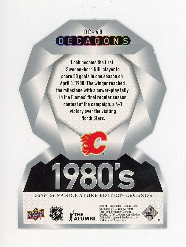2020-2021 Hakan Loob Decagons SP Signature Edition Calgary Flames # DC-48