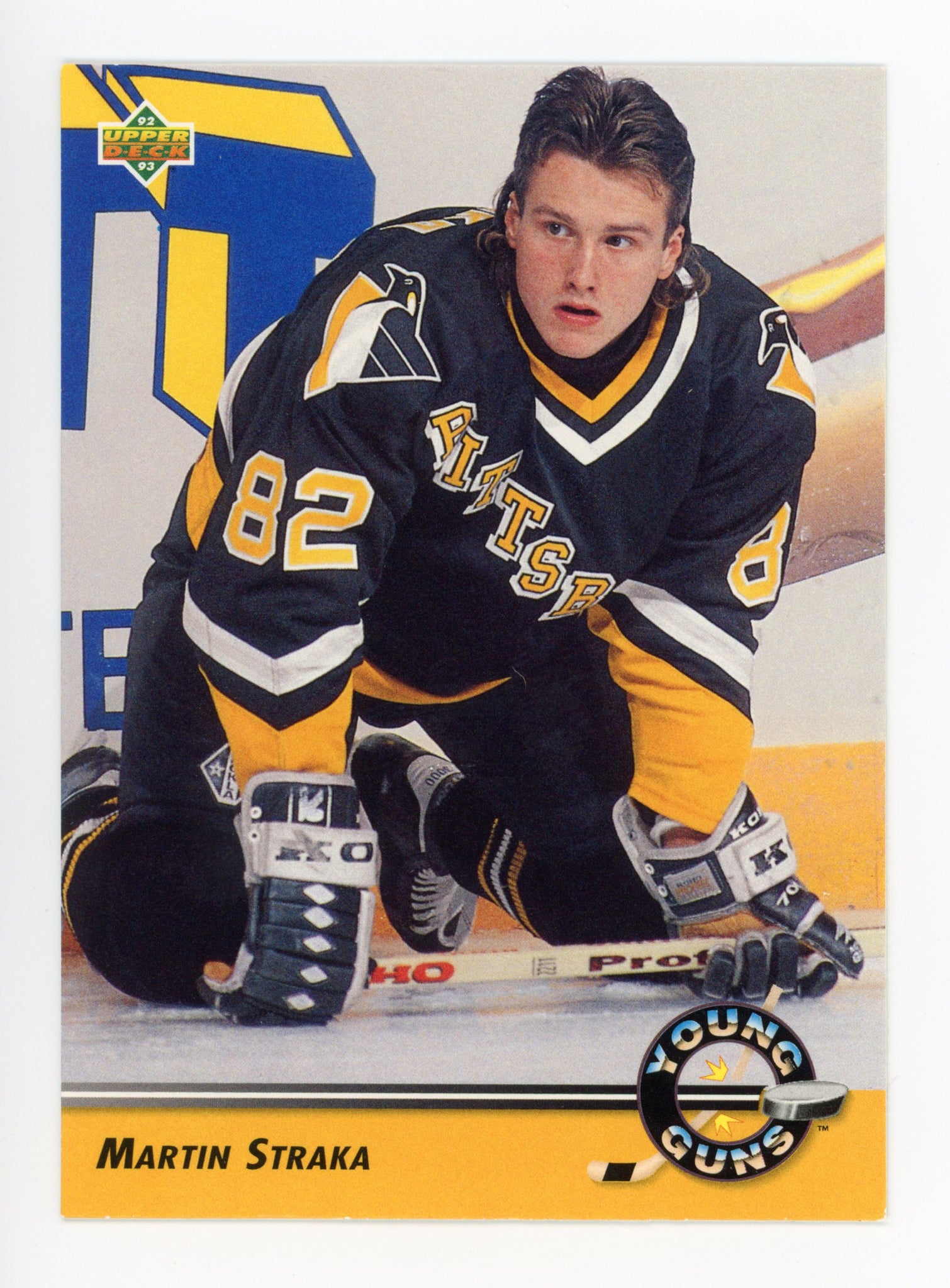 Martin Straka Upper deck 1992-1993 Young Guns Pittsburgh Penguins # 559