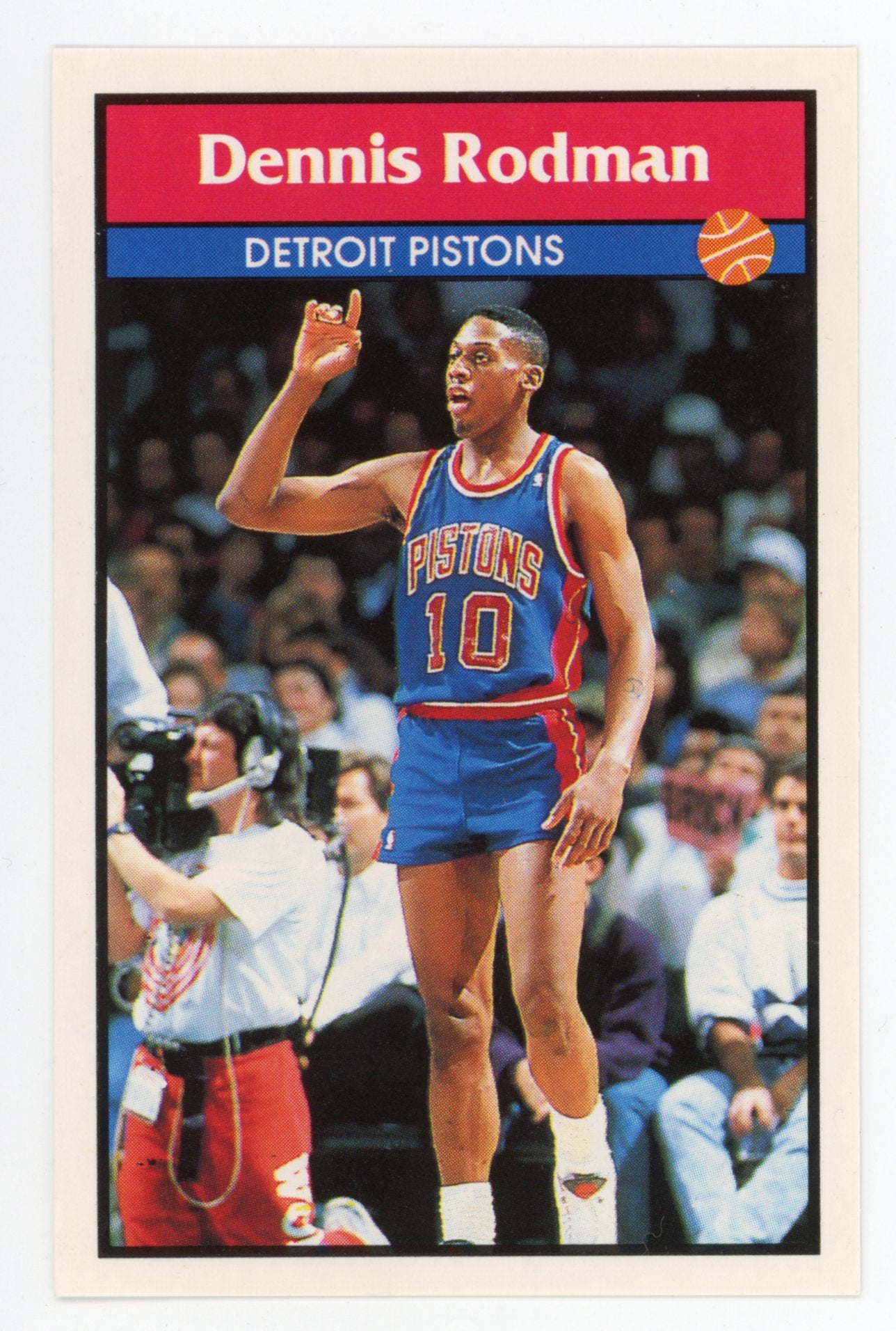 Dennis Rodman Panini 1992-1993 Basketball Sticker Detroit Pistons #141