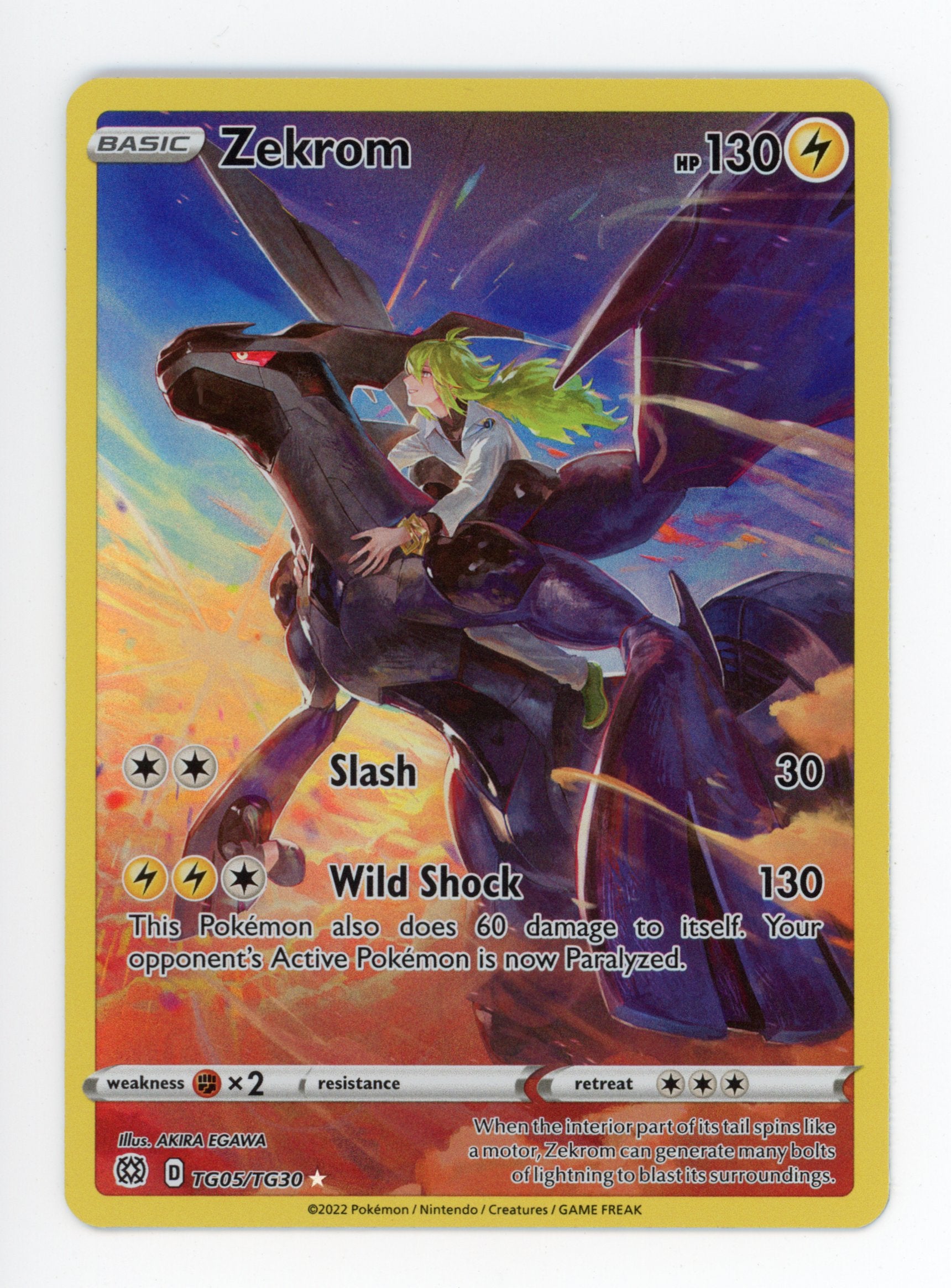 Zekrom Trainer's Gallery Pokemon Card Graded Cwgc 10