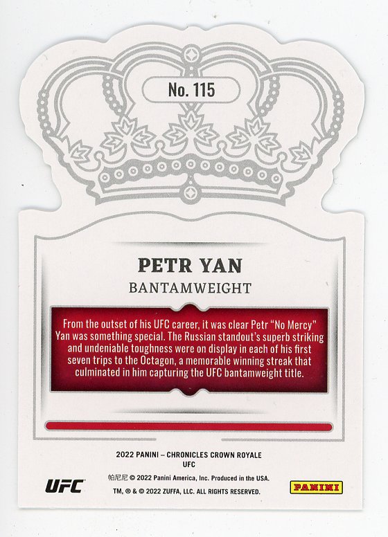 2022 Peter Yan Silver Crown Royal Panini # 115