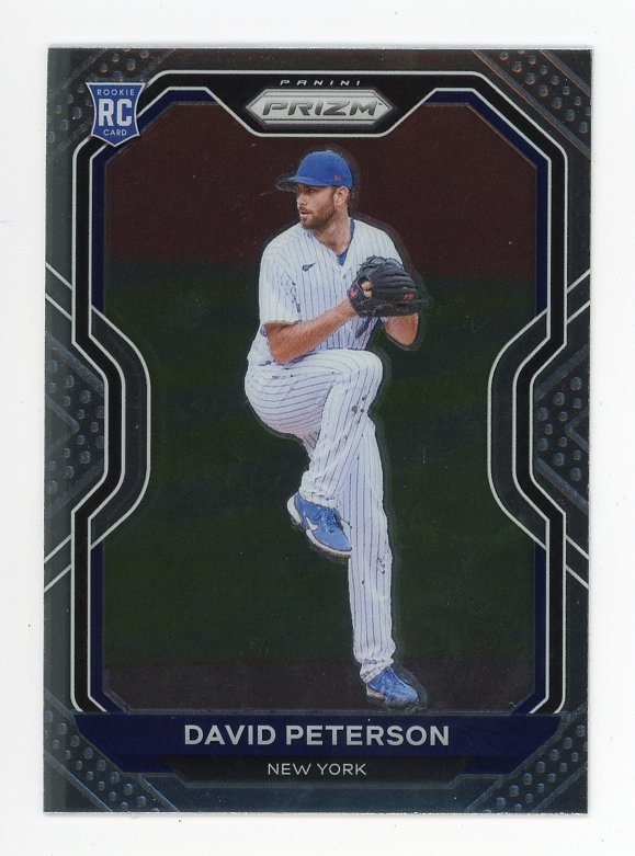 2021 David Peterson Rookie Panini Select New York Mets # 62