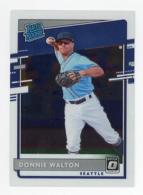 2020 Donnie Walton Rated Rookie Donruss Optic Seattle Mariners # 70