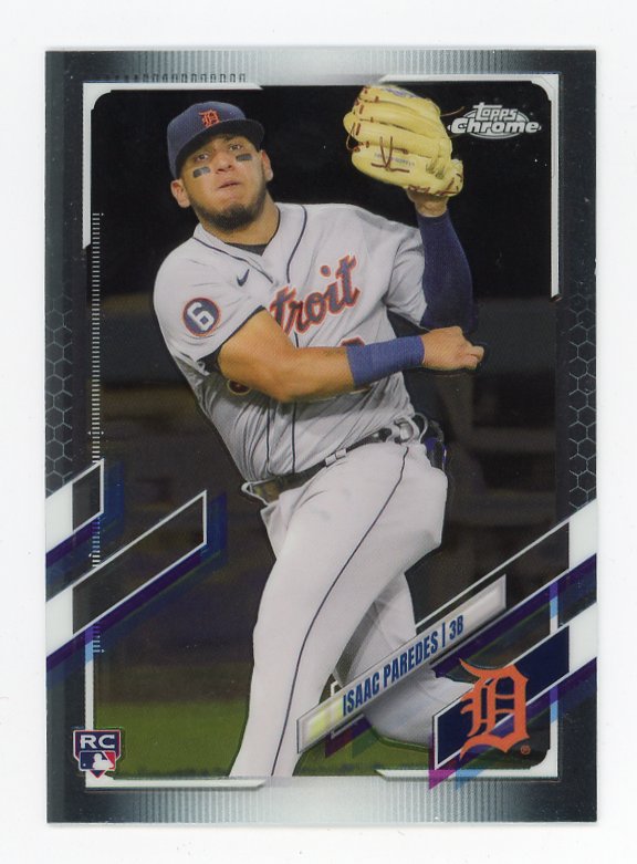 2021 Isaac Paredes Rookie Topps Chrome Detroit Tigers # 66