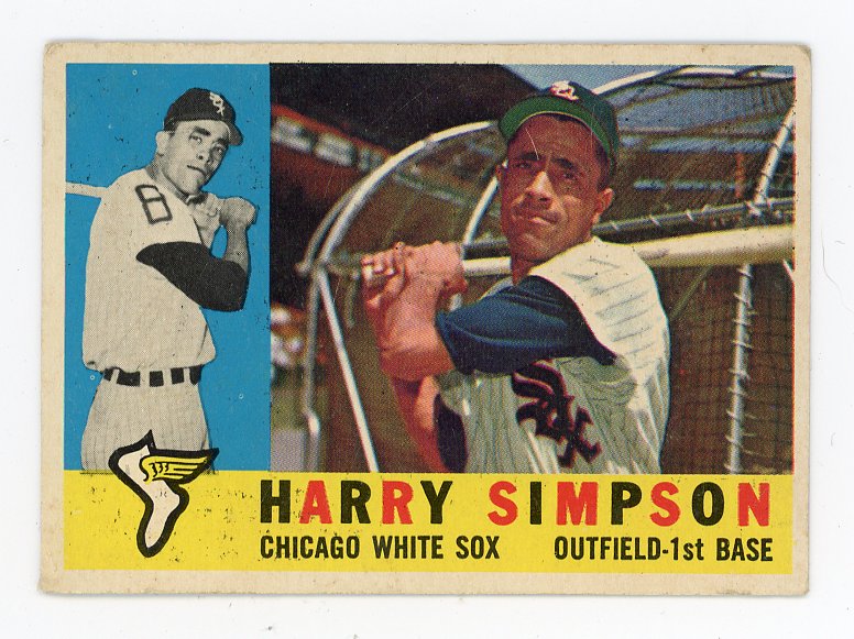 1960 Harry Simpson Topps Chicago White Sox # 180