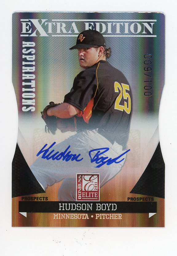 2011 Hudson Boyd Aspirations #D /100 Extra Edition Minnesota Twins # 57