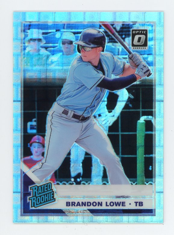 2019 Brandon Lowe Rated Rookie Pandora Prizm #D /99 Donruss Optic Tampa Bay Rays # 53