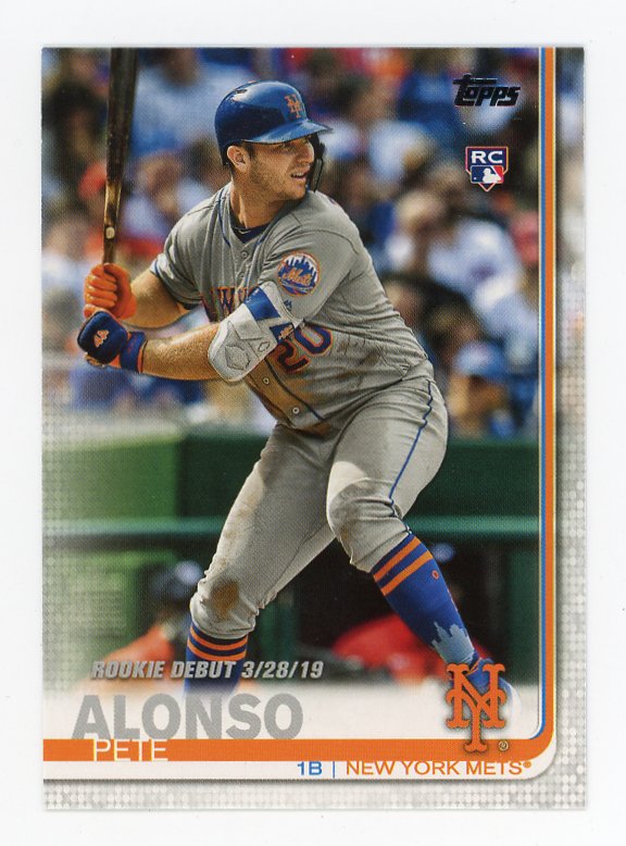 2019 Alonso Pete Rookie Topps Update Series New York Mets # US198