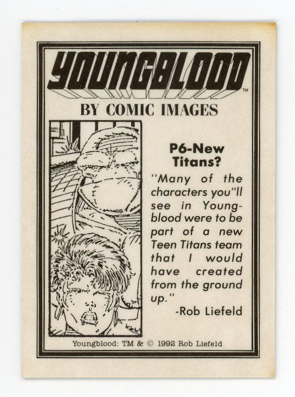 1992 Youngblood New Titans Prizm Comic images # P6