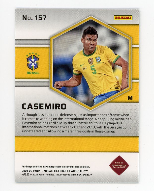 2021-2022 Casemiro Road To Fifa Cup Mosaic Brazil # 157