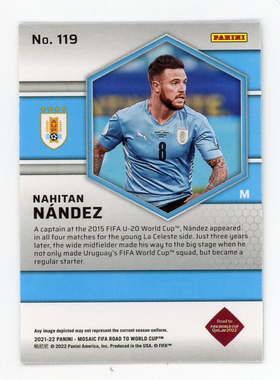 2021-2022 Nahitan Nandez Road To Fifa Cup Mosaic Uruguay # 119