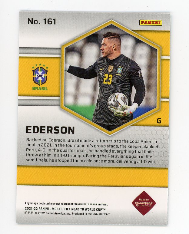 2021-2022 Ederson Road To Fifa Cup Mosaic Brazil # 161