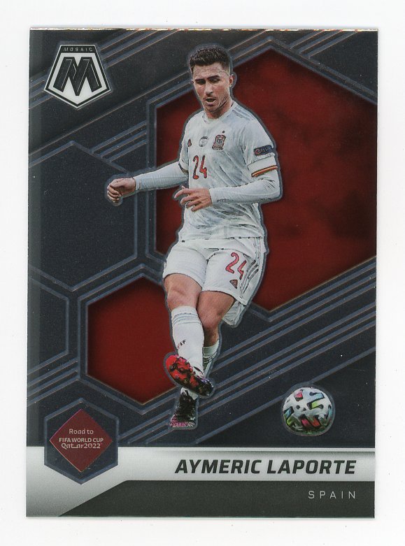 2021-2022 Aymeric Laporte Road To Fifa Cup Mosaic Spain # 129