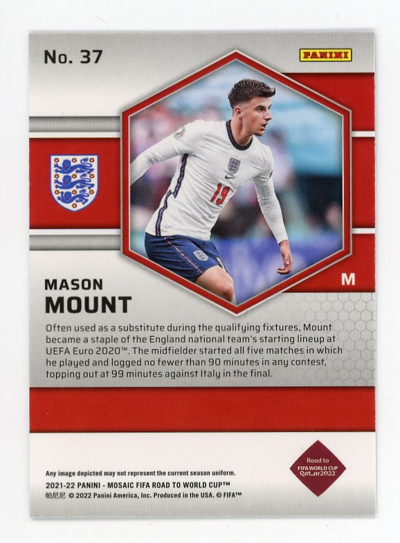 2021-2022 Mason Mount Road To Fifa Cup Mosaic England # 37