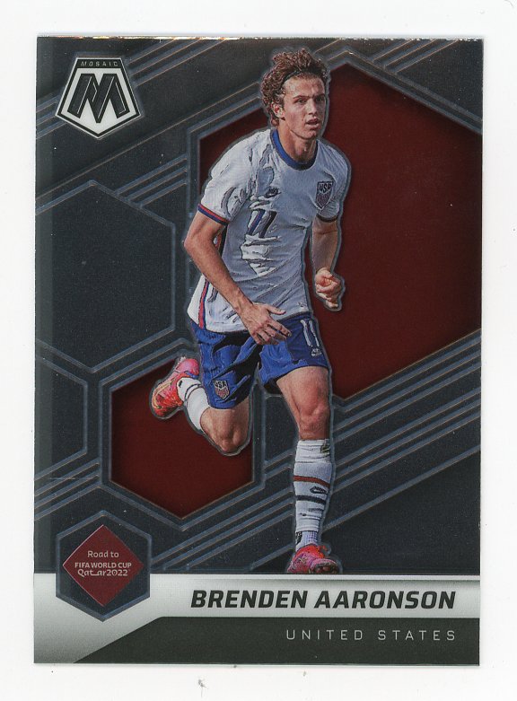 2021-2022 Brenden Aaronson Road To Fifa Cup Mosaic United States # 102