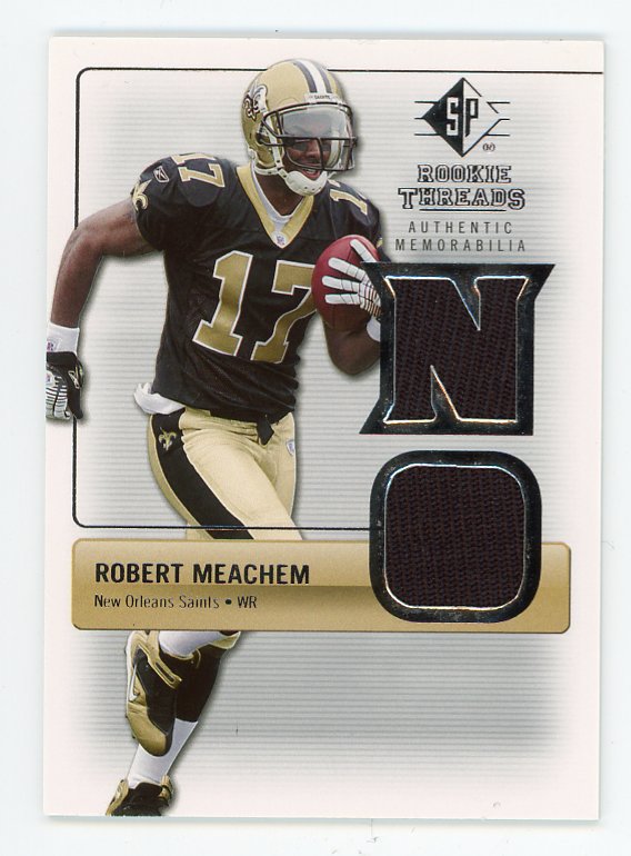 2007 Robert Meachem Rookie Threads SP Authentic New Orleans Saints # RT-RM