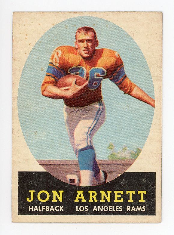 1958 Jon Arnett Topps Set-Break Los Angeles Rams # 20