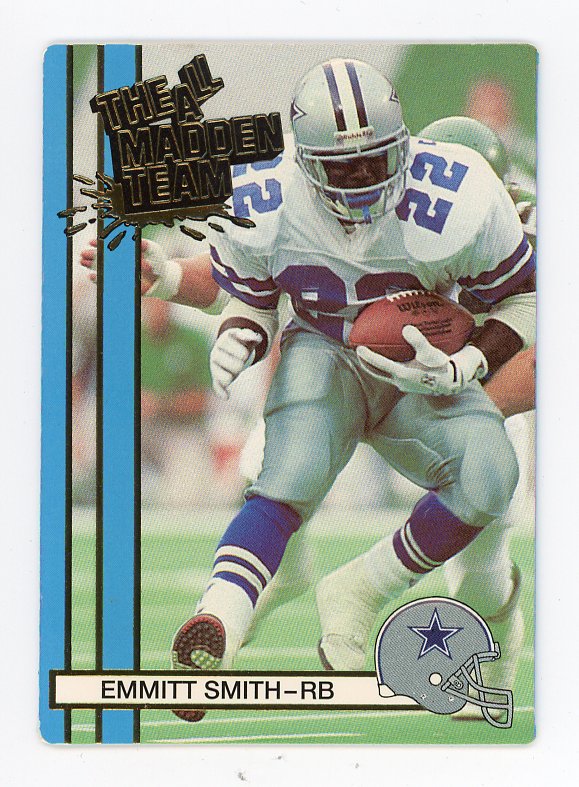 1990 Emmitt Smith The All Madden Team Action Packed  Dallas Cowboys #9