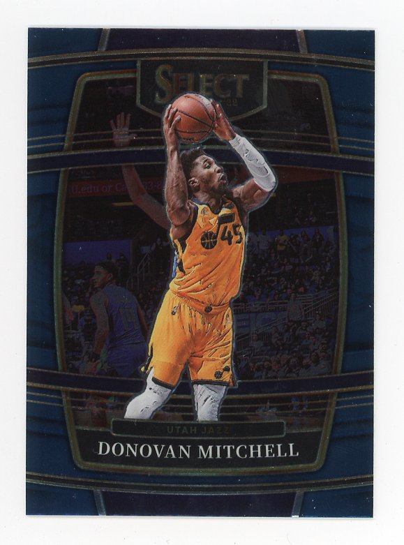 2021-2022 Donovan Mitchell Blue Select Utah Jazz # 83