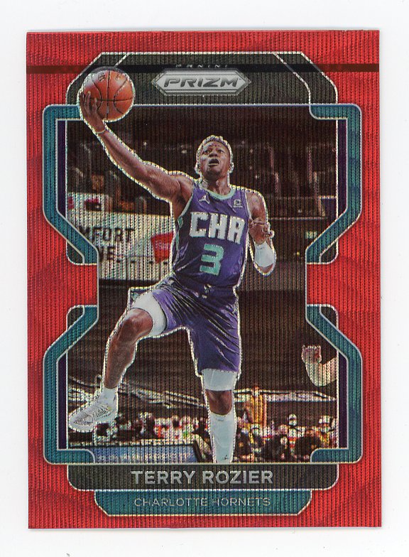 2021-2022 Terry Rozier Red Prizm Panini Charlotte Hornets # 152