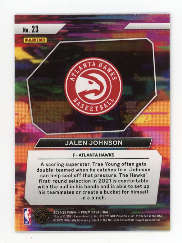 2021-2022 Jalen Johnson Instant Impact Rookie Panini Atlanta Hawks # 23