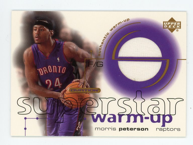 2001 Morris Peterson Superstar Warm Up Upper Deck Toronto Raptors # MP