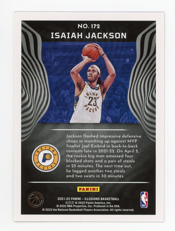 2021-2022 Isaiah Jackson Rookie Illusions Indiana Pacers # 172