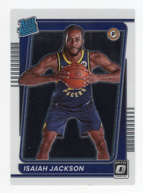 2021-2022 Isaiah Jackson Rated Rookie Donruss Optic Indiana Pacers # 167