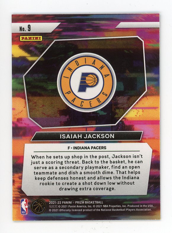 2021-2022 Isaiah Jackson Instant Impact Rookie Panini Indiana Pacers # 9