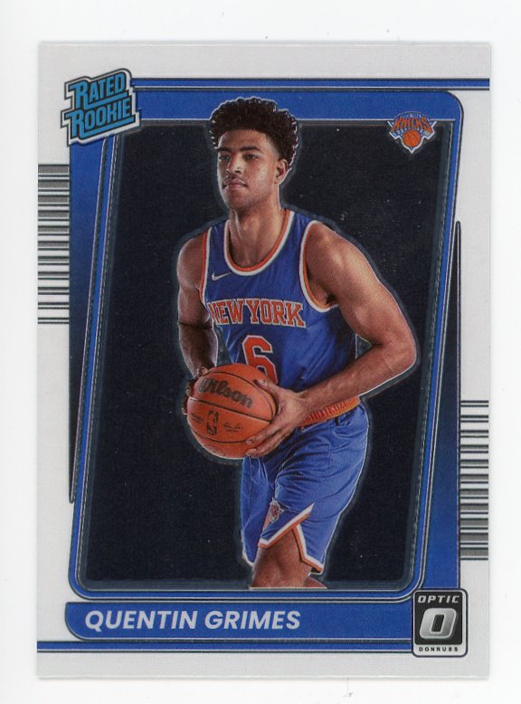 2021-2022 Quentin Grimes Rated Rookie Panini New York Knicks # 166