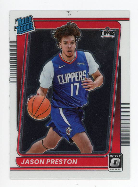 2021-2022 Jason Preston Rated Rookie Donruss Optic Los Angeles Clippers # 160