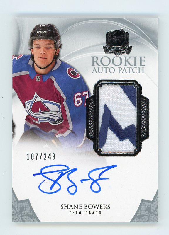 2020-2021 Shane Bowers Rookie Auto Patch #D /249 The Cup Colorado Avalanche # 145