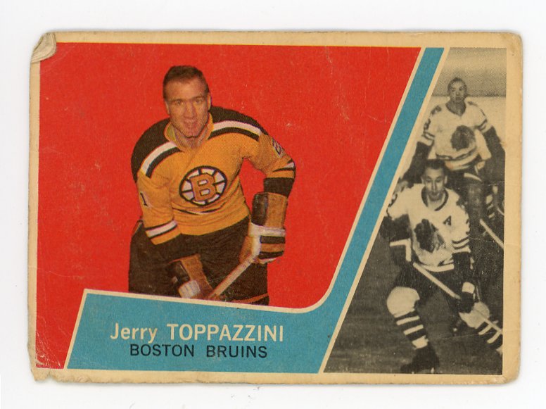 1963-1964 Jerry Toppazzini Topps Boston Bruins # 18