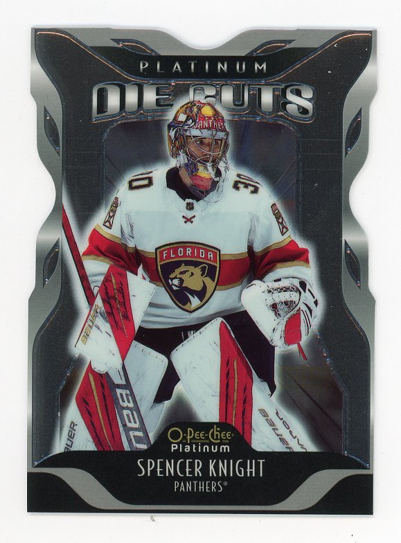 2021-2022 Spencer Knight Platinum Die Cuts O-Pee-Chee Florida Panthers # DC-24