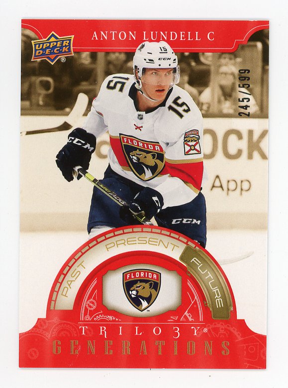 2022-2023 Anton Lundell Generations #D /599 Trilogy Florida Panthers # TG-16C