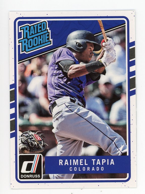 2017 Raimel Tapia Rated Rookie Donruss Colorado Rockies # 234