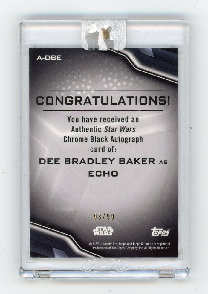 2022 Echo Autograph #D /99 Topps Chrome Black # A-DBE