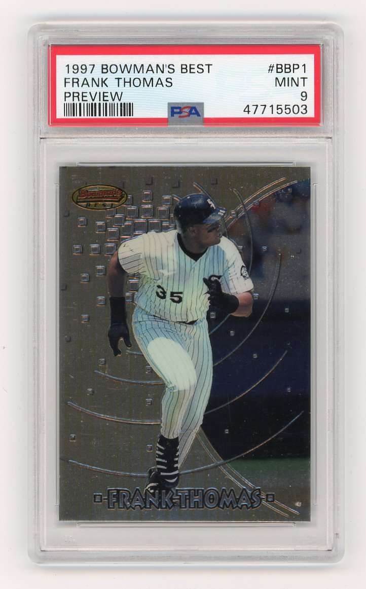 1997 Frank Thomas Preview Bowman's Best Chicago White Sox # BBP1
